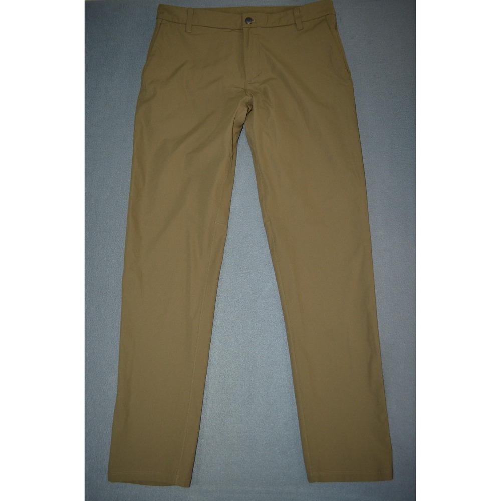 Lululemon Commission Pant Classic Fit Men's 34x33 Beige LM5AEYS